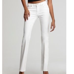 7 For All Mankind White Boot-Cut Jeans ~ Size 28